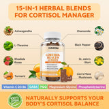 Gomitas cortisol HUUAYAO ingredientes clave como Ashwagandha y L-teanina