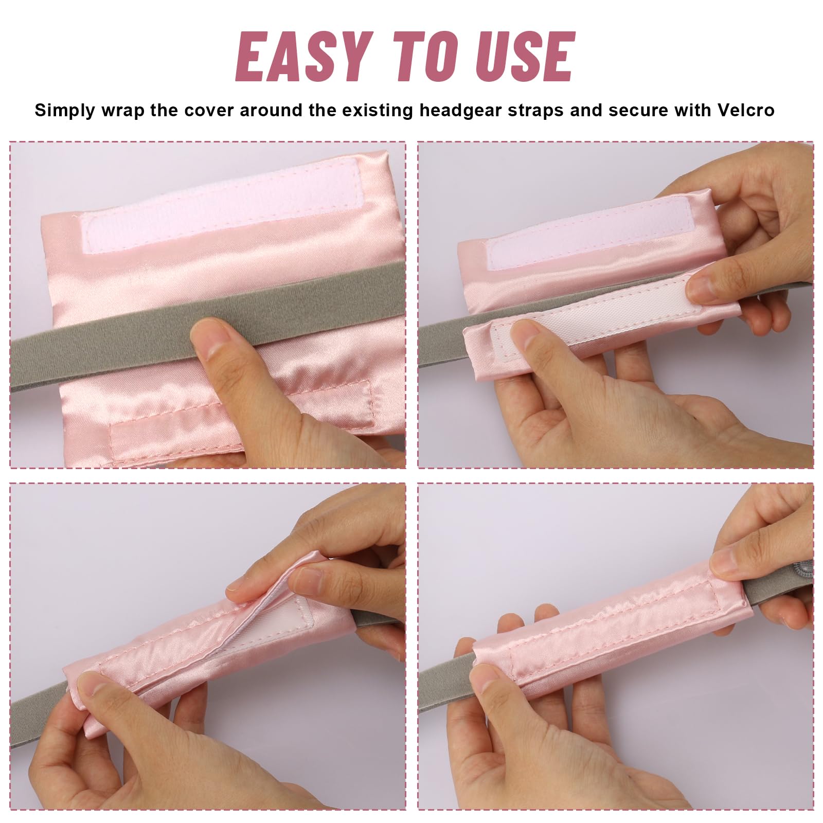 Cubiertas para correas CPAP HWEIUA, tela suave y protección facial