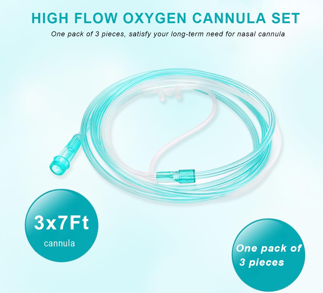 Tubo verde suave de cannula nasal HXZSYT para uso cómodo diario.