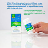 Sabor naranja natural de HyaloMints, experiencia refrescante.