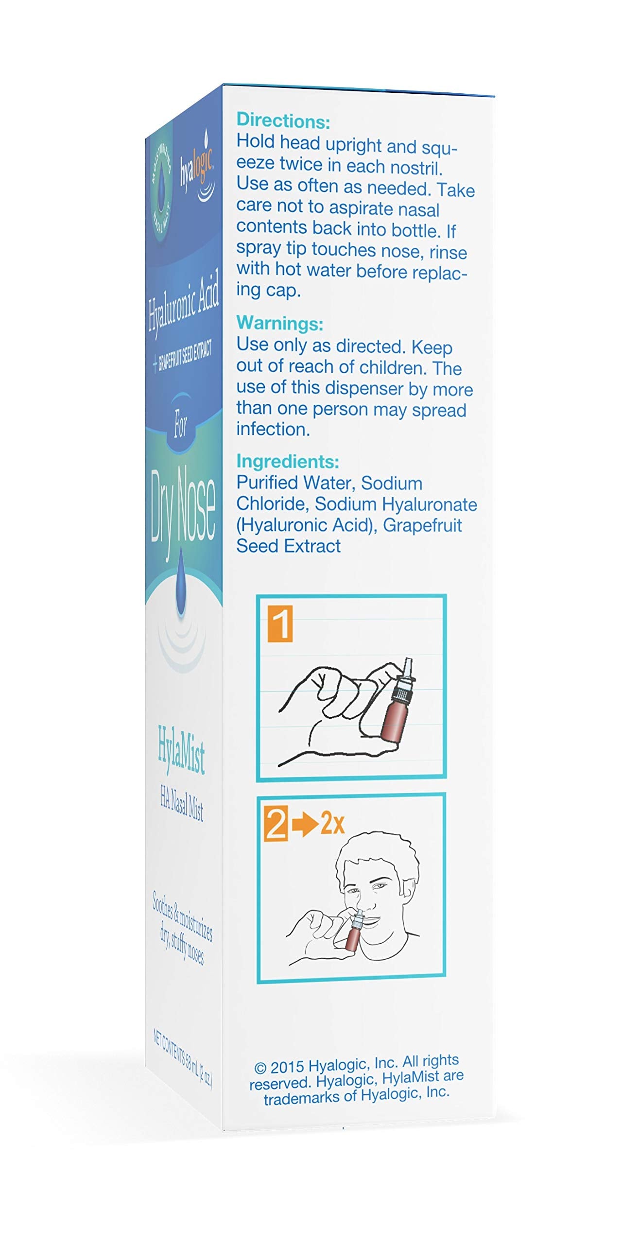 HylaMist Hyalogic: niebla nasal precisa para confort constante.