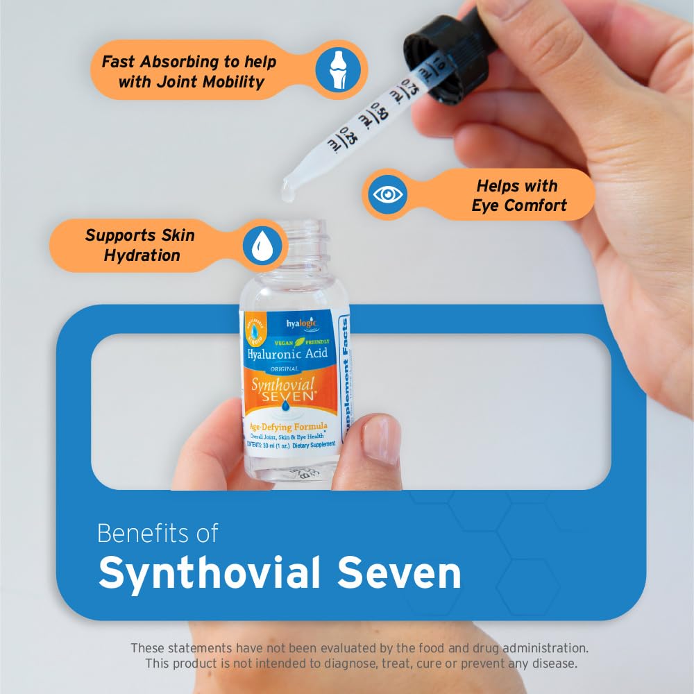 Hyalogic Synthovial Siete etiqueta información clara para producto vegano