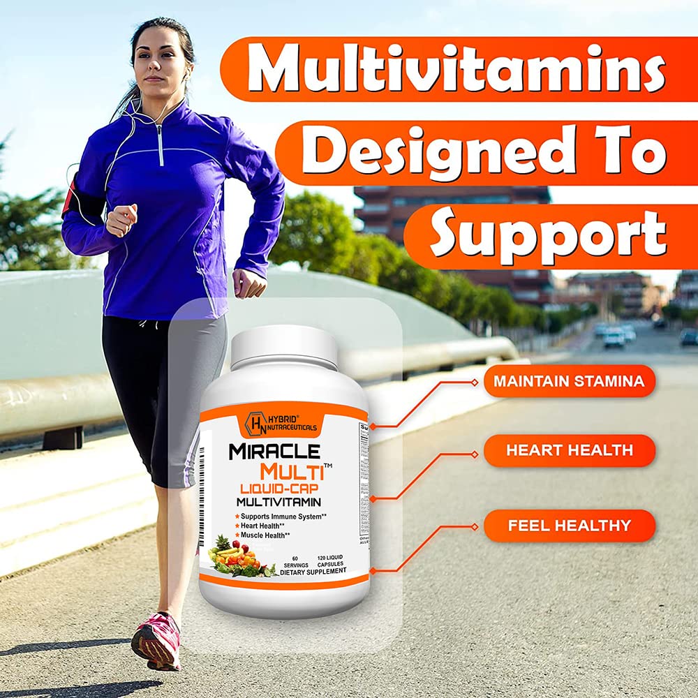 MiracleMulti de Hybrid Nutraceuticals: cápsulas dentro para rutina diaria.