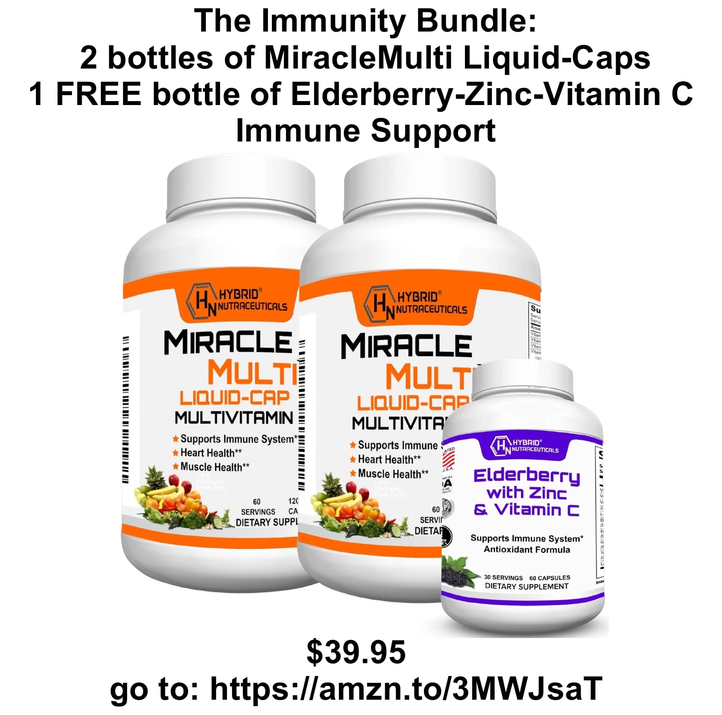 MiracleMulti de Hybrid Nutraceuticals: lista de 42 superalimentos en etiqueta.