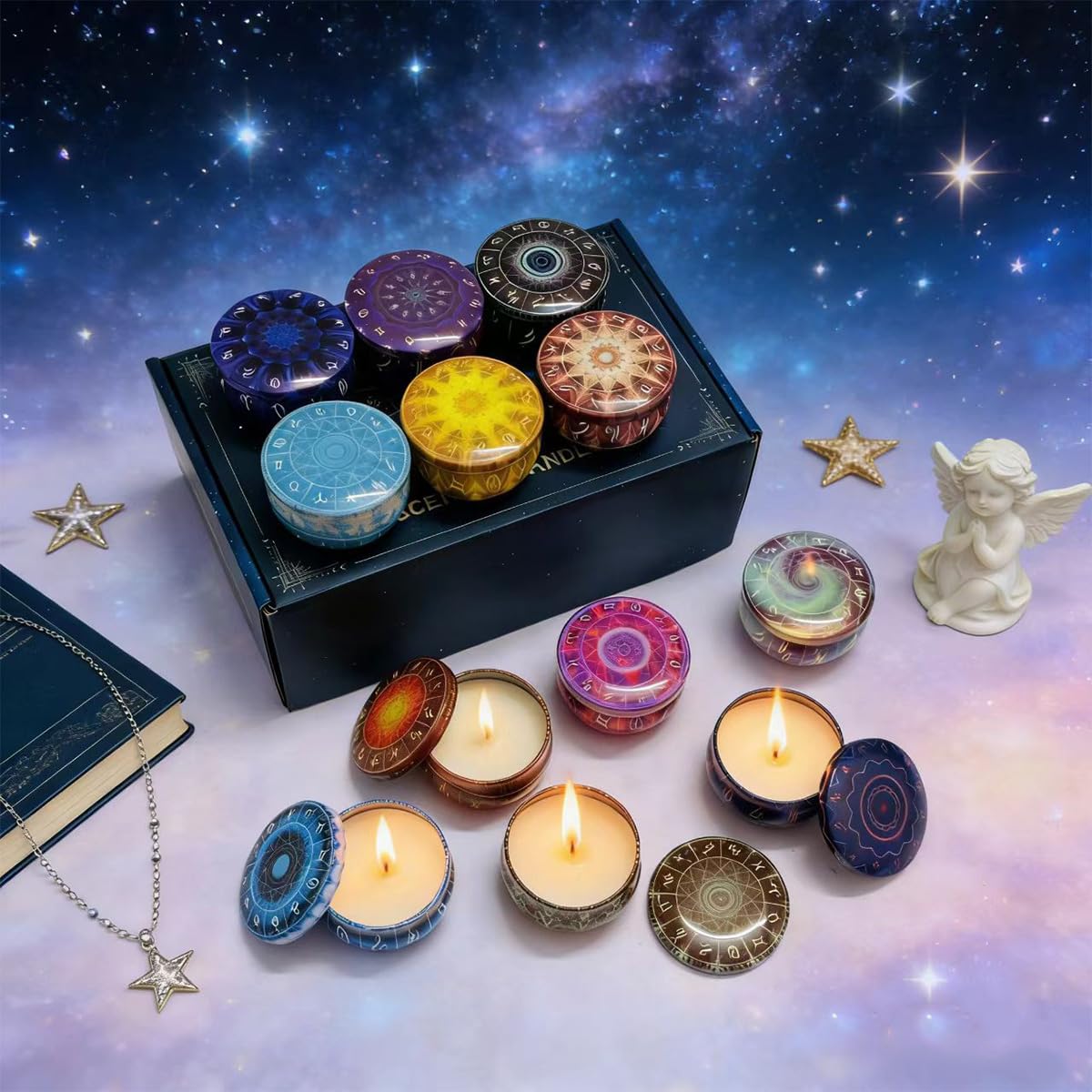 HYCSC empaque regalo boho, perfecto para cumpleaños o agradecimientos.