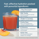 Hydralyte con jengibre y curcuma para sabor refrescante y apoyo antioxidante