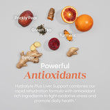 Hydralyte fórmula con 18 ingredientes de uso específico.