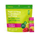 HYDRANT Energy Electrolyte, paquetes sabor frambuesa-limón para hidratación diaria
