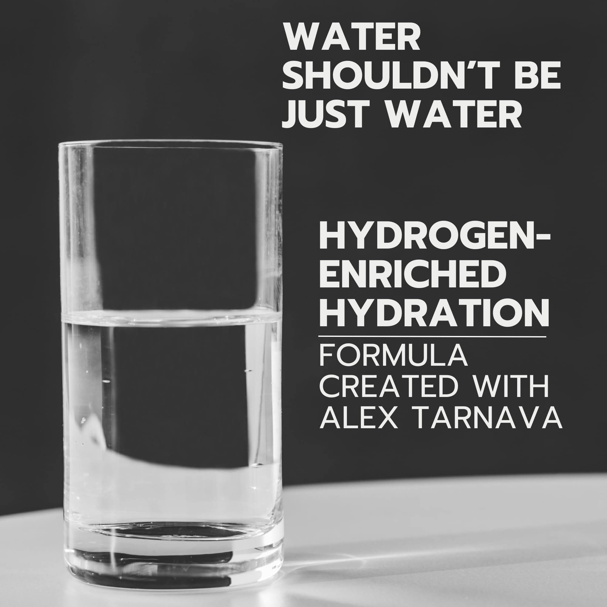 HYDRO HYDROGEN TABLETS disolviéndose en agua para burbujas nano
