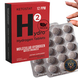 HYDRO HYDROGEN TABLETS empaque-60ct, apto para viaje y consumo diario.
