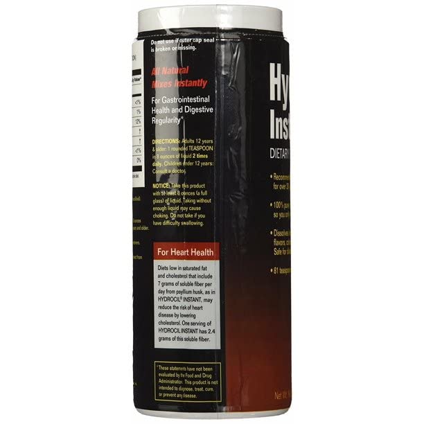 Bebida sin azúcar con Hydrocil Instant para fibra suave