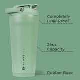 HydroJug boca ancha facilita beber rápido durante el entrenamiento.