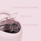 HydroJug tapa abatible antifugas evita derrames en la bolsa.