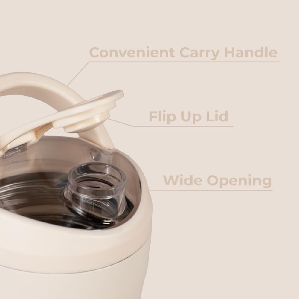 HydroJug: tapa abatible a prueba de fugas, ideal para bolsa de gimnasio.