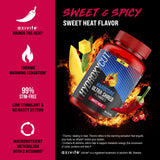 Etiqueta de Hydroxycut Gomitas Dulce Calor, detalle visible y packaging claro.