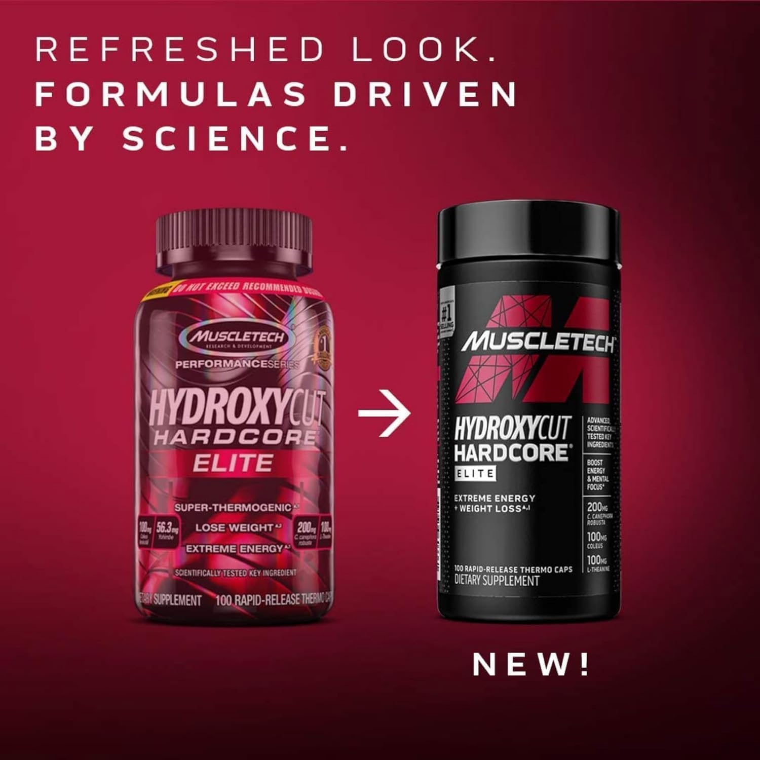 Hydroxycut Hardcore Elite: información nutricional interior para planificar consumo responsable.