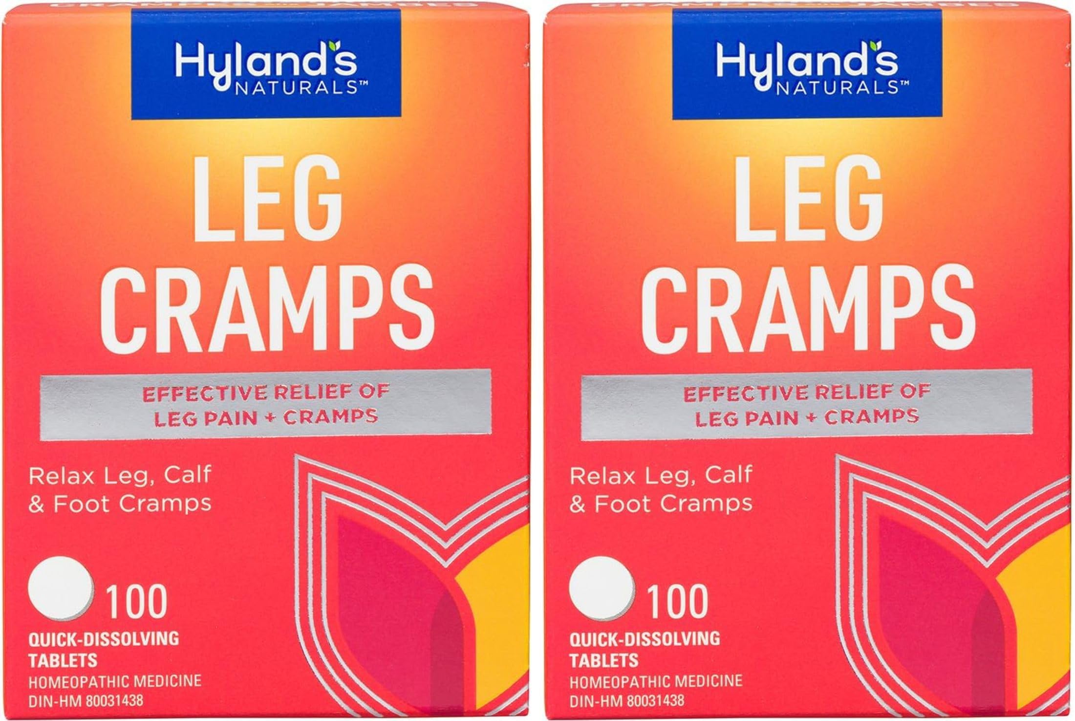 Hyland's Calambres en piernas, empaque 2 pack práctico para uso diario