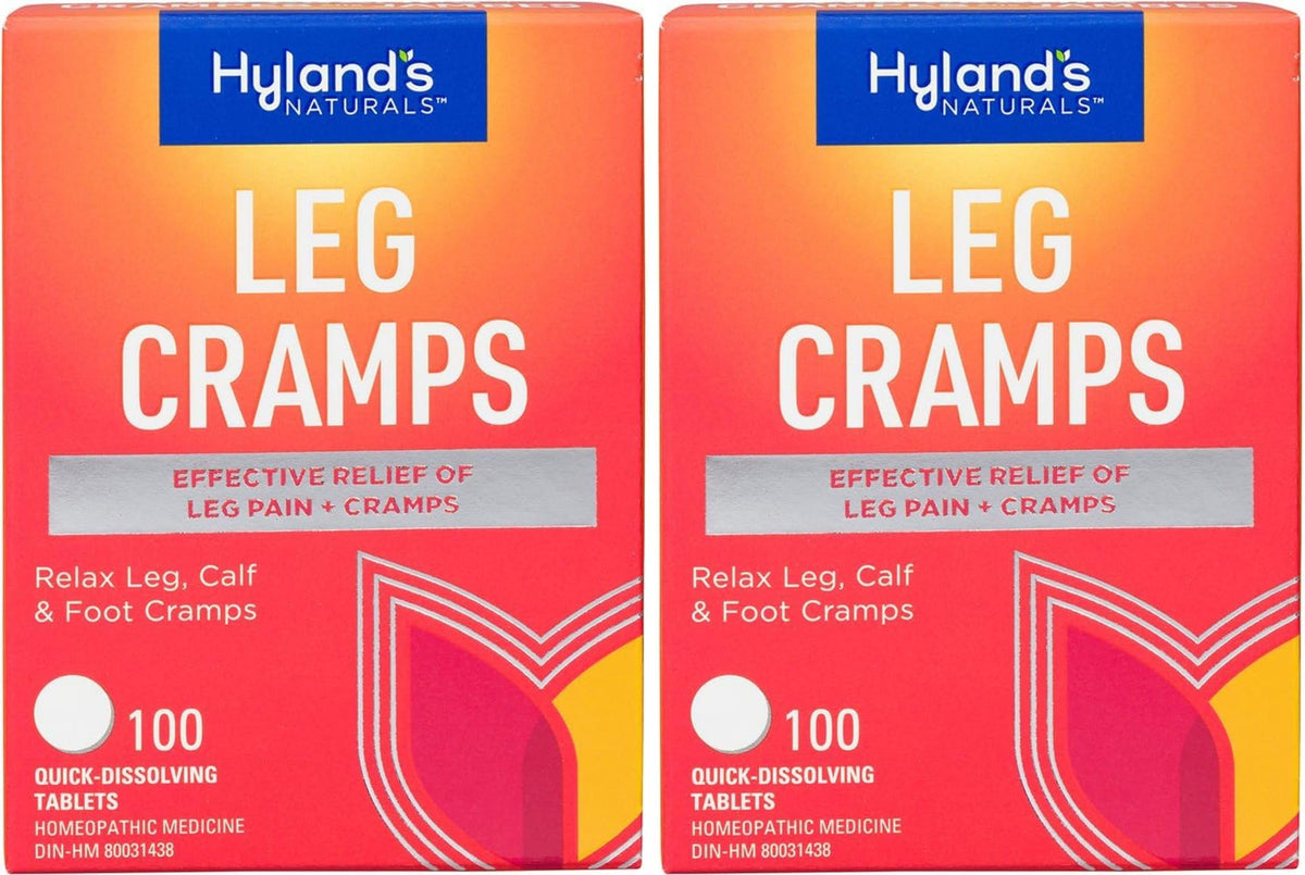 Hyland's Calambres en piernas, empaque 2 pack práctico para uso diario