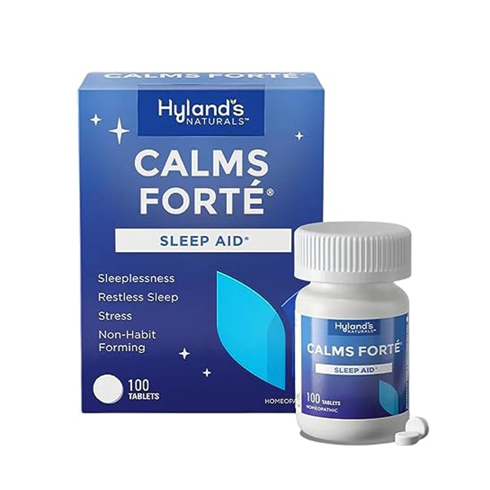 Hyland's Calms Forte: botella con 100 comprimidos, alivio temporal para calambres.