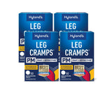 Hyland's Leg Cramps PM: botella nocturna para alivio rápido sin agua.