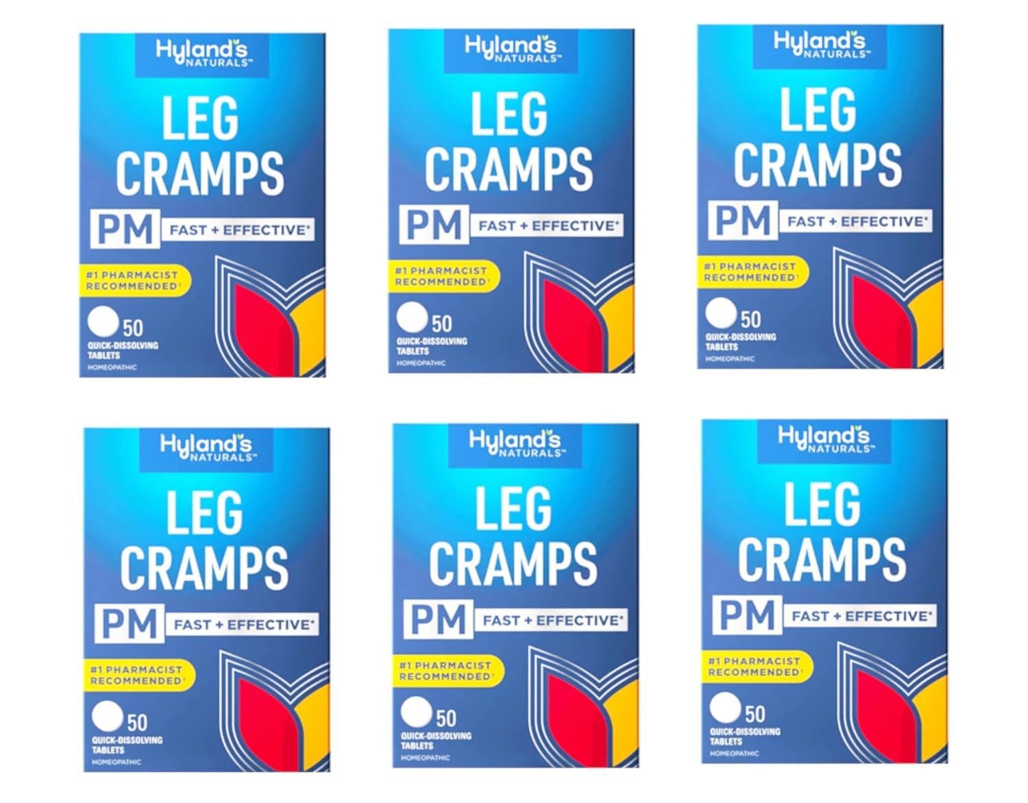 Hyland's Leg Cramps PM: botella con tabletas para uso nocturno