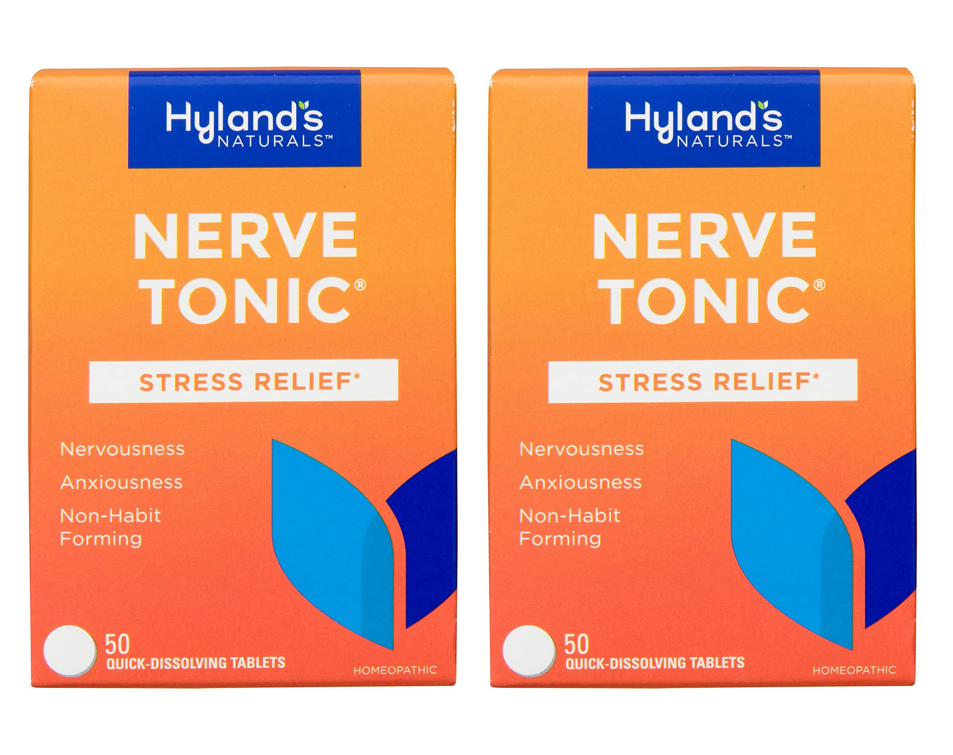 Hyland's Nerve Tonic: tabletas disolventes que se funden para alivio suave de tensión nerviosa