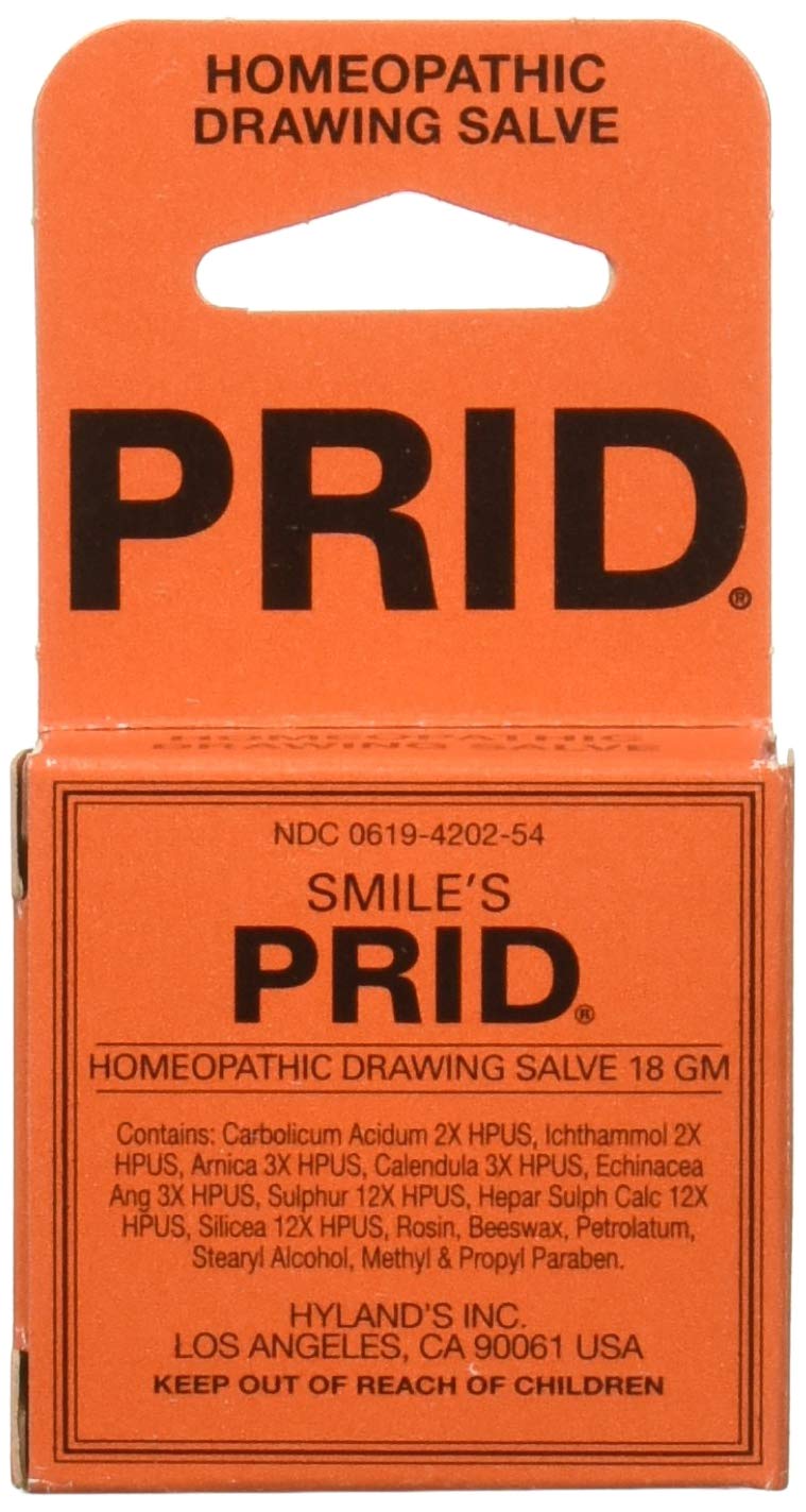 Hyland's Pride Pomada de Extracción 18 g, empaque doble para irritaciones menores.