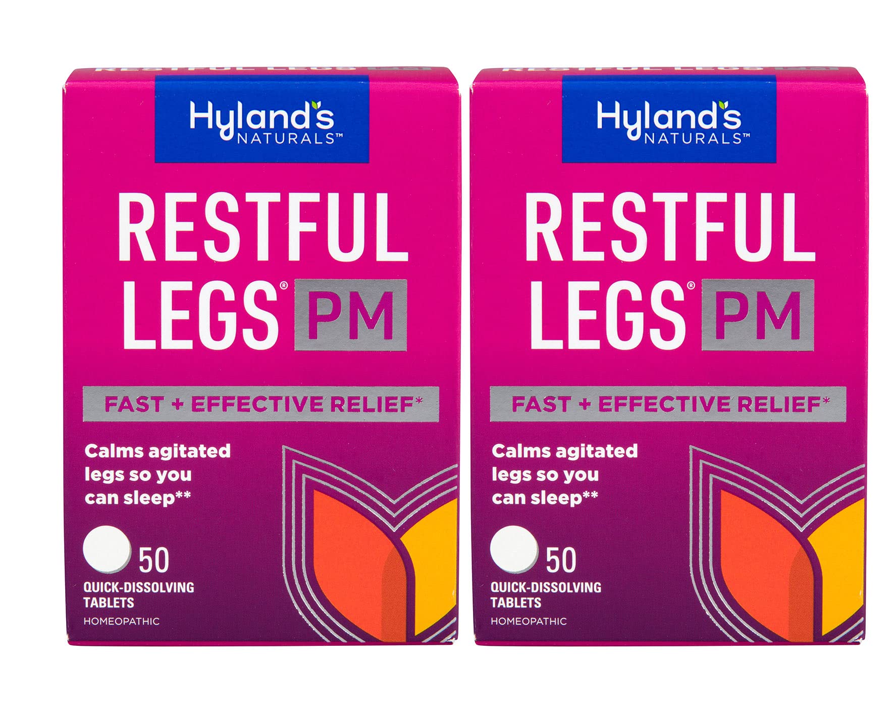 Hyland's Restful Legs PM, tabletas de disolución rápida alivian la inquietud.
