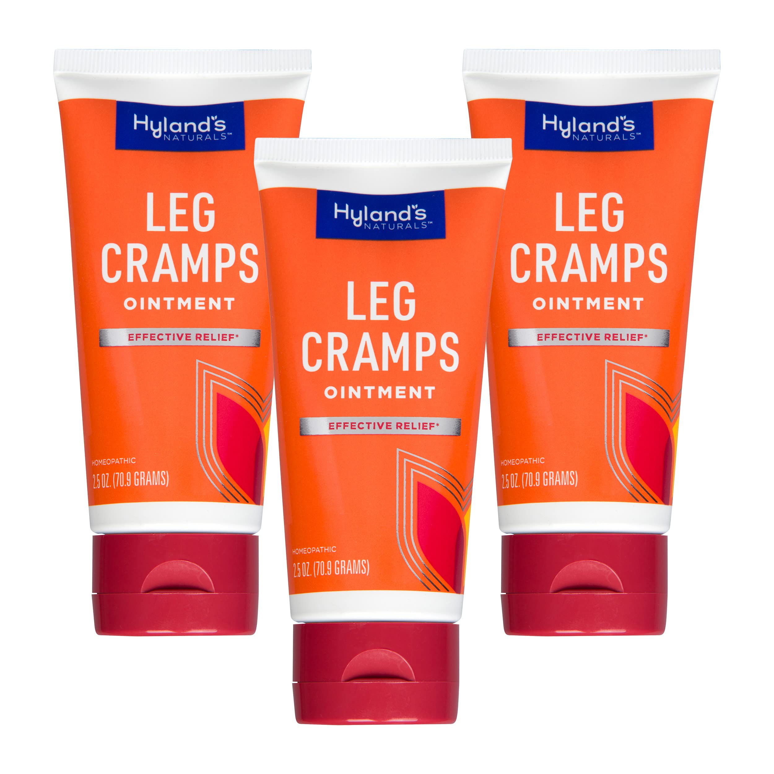 Hyland's Ungüento para calambres de piernas, alivio suave en pantorrillas.