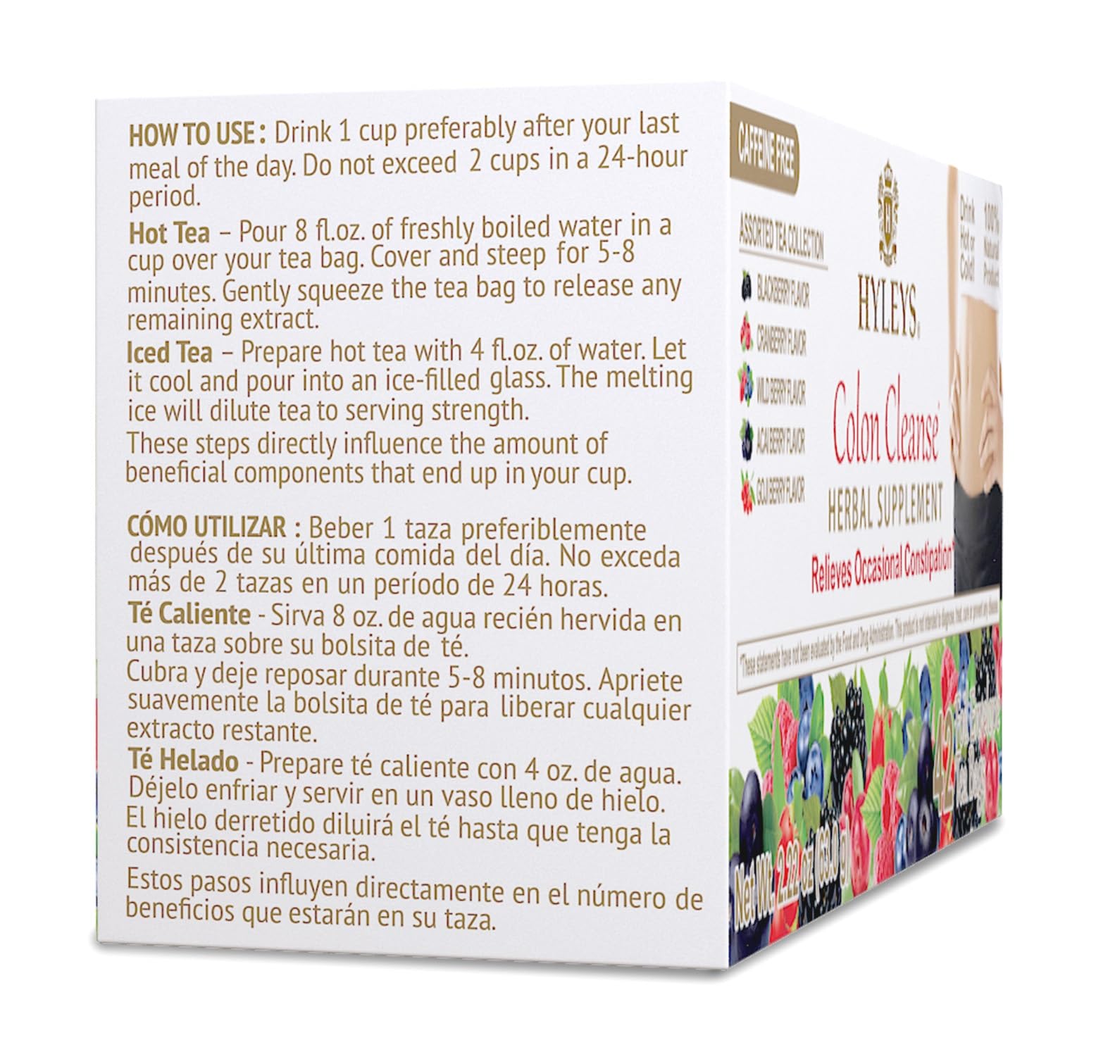 Hyleys Colon Cleanse: desintoxicación suave para eliminación saludable.
