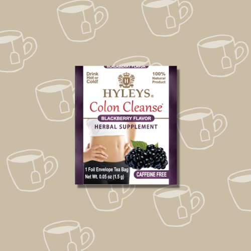 HYLEYS ingredientes herbales para colon cleanse con mora