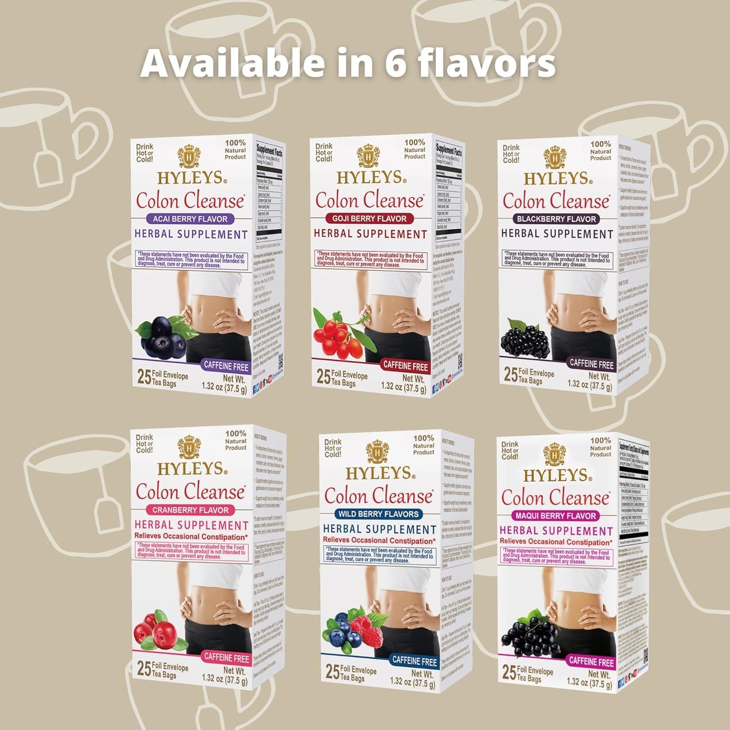 Conjunto perfecto para packs de tés herbales saludables