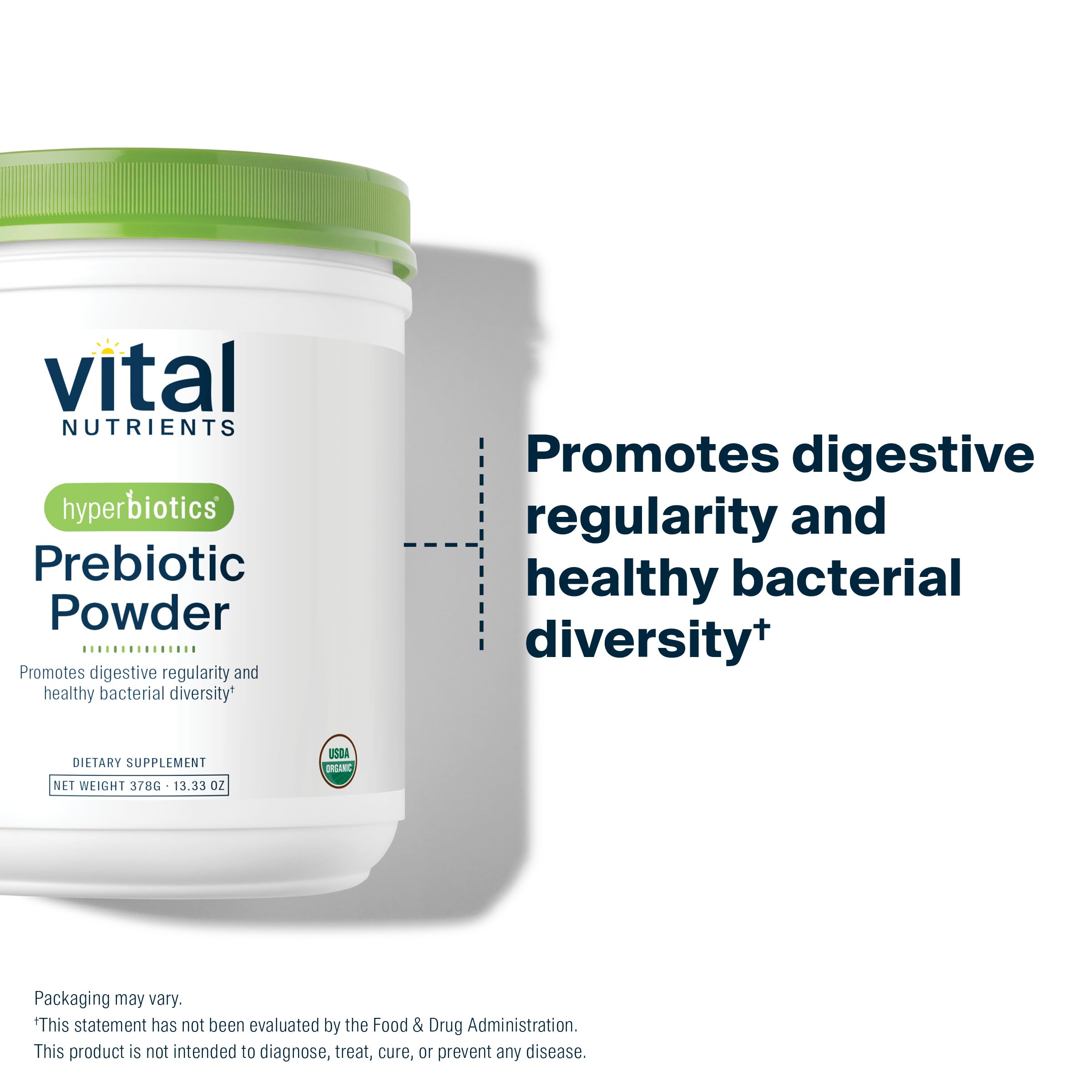 Hyperbiotics Vital Nutrients, harina de platano verde como fuente de fibra soluble