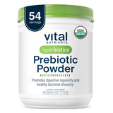 Hyperbiotics Vital Nutrients, polvo prebiótico orgánico listo para mezclar, apoyo suave a la digestión