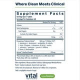 Hyperbiotics Vital Nutrientes Pro-15: botella transparente para dosificación diaria.