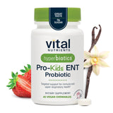 Hyperbiotics Vital Nutrients Pro Kids ENT botella, toma diaria fácil para niños.