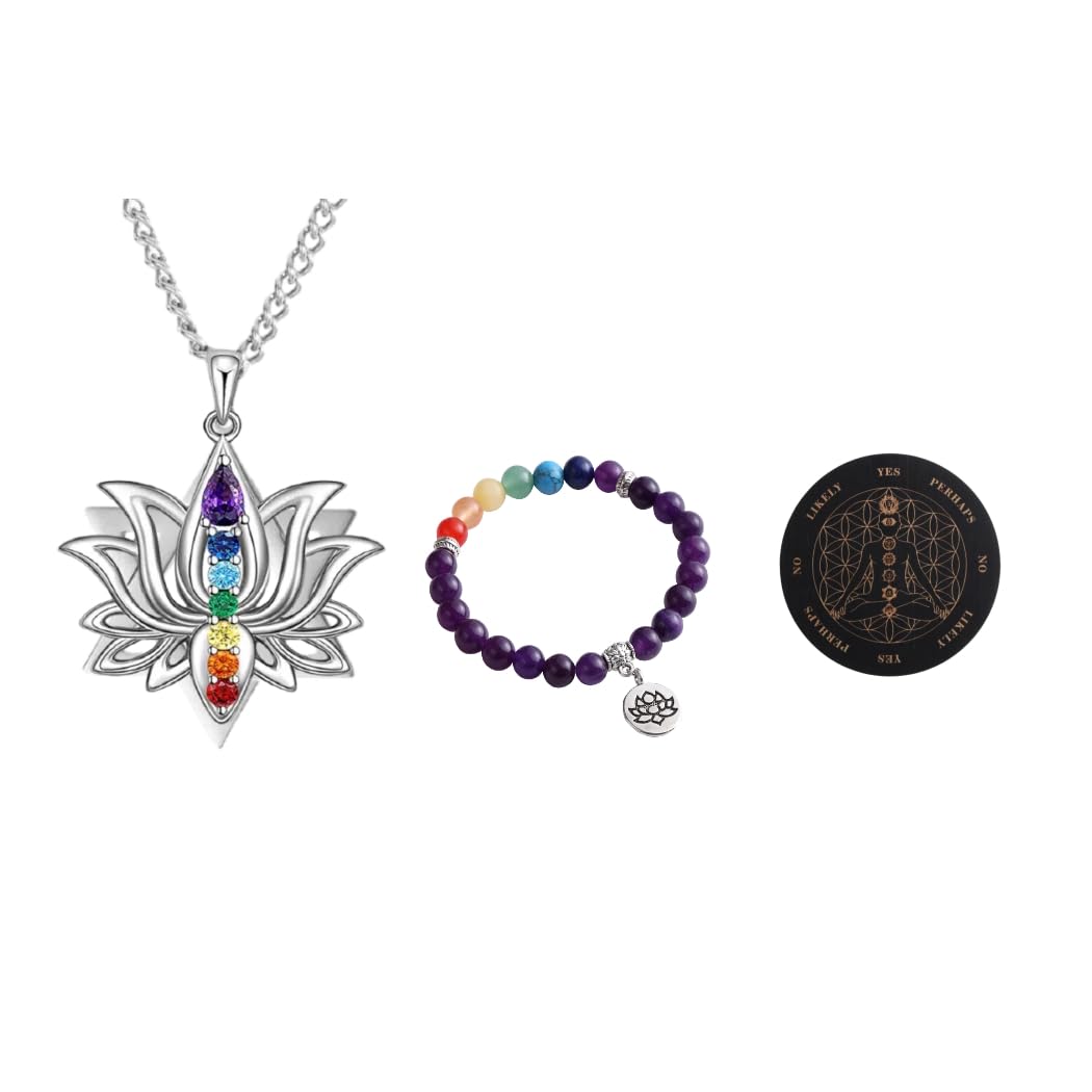 Hypiisan Conjunto Tercer Ojo collar chakra, ideal para meditación y autoconciencia