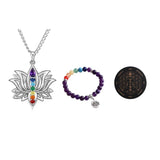 Hypiisan Conjunto Tercer Ojo collar chakra, ideal para meditación y autoconciencia