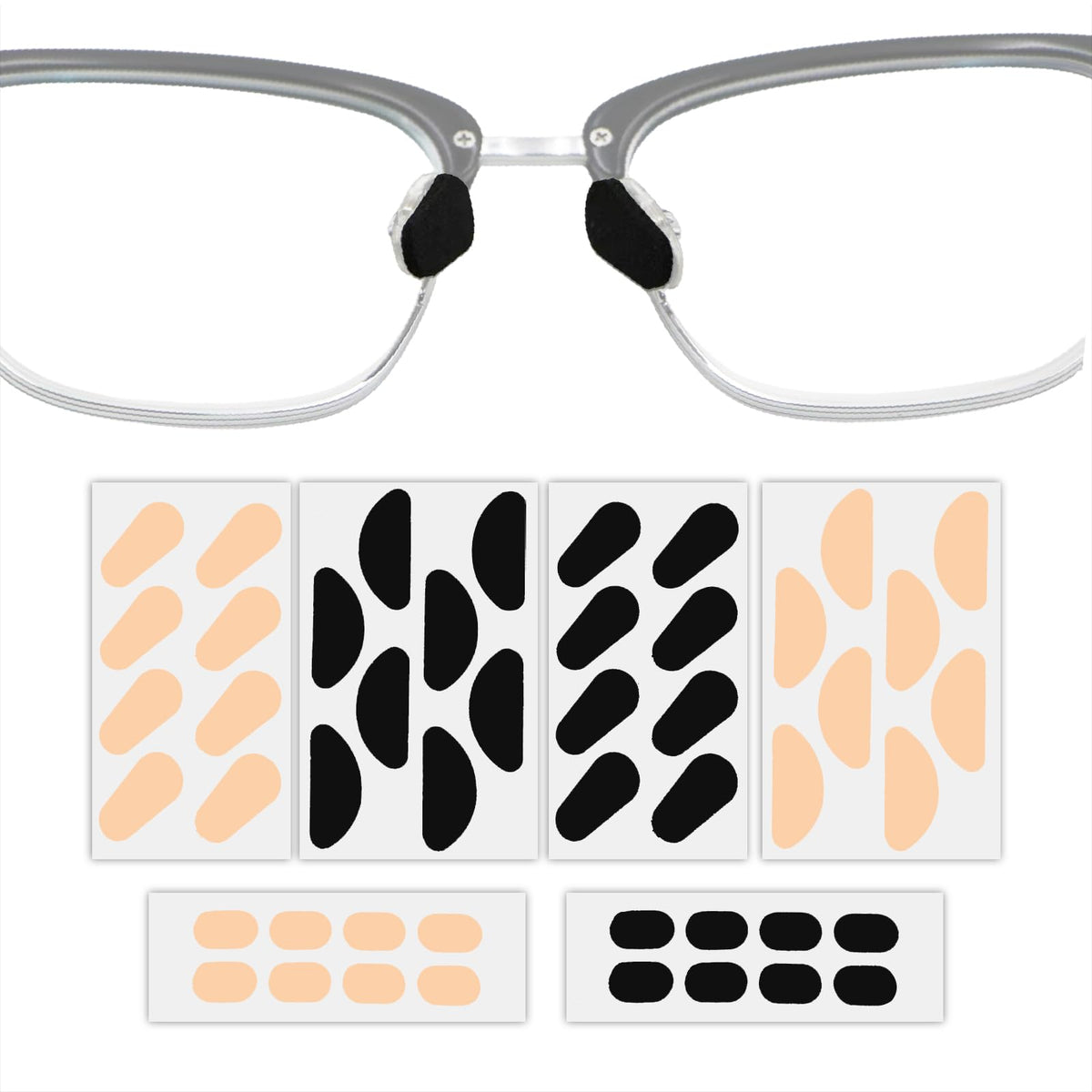 Almohadillas HYSENE de espuma EVA suave para gafas, confort diario.