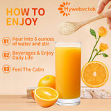 Etiqueta de Hywebvctok con ingredientes destacando Ashwagandha y L-Theanine.
