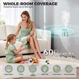 HZQVA Difusor: niebla fría suave para ambiente fresco y agradable.