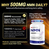 I LOVE HEALTH NMN 500MG frasco, uso diario cómodo