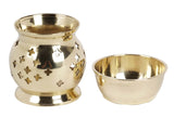 IBA Indianbeautifulart difusor aromático dorado, ideal para aromaterapia y decoración.