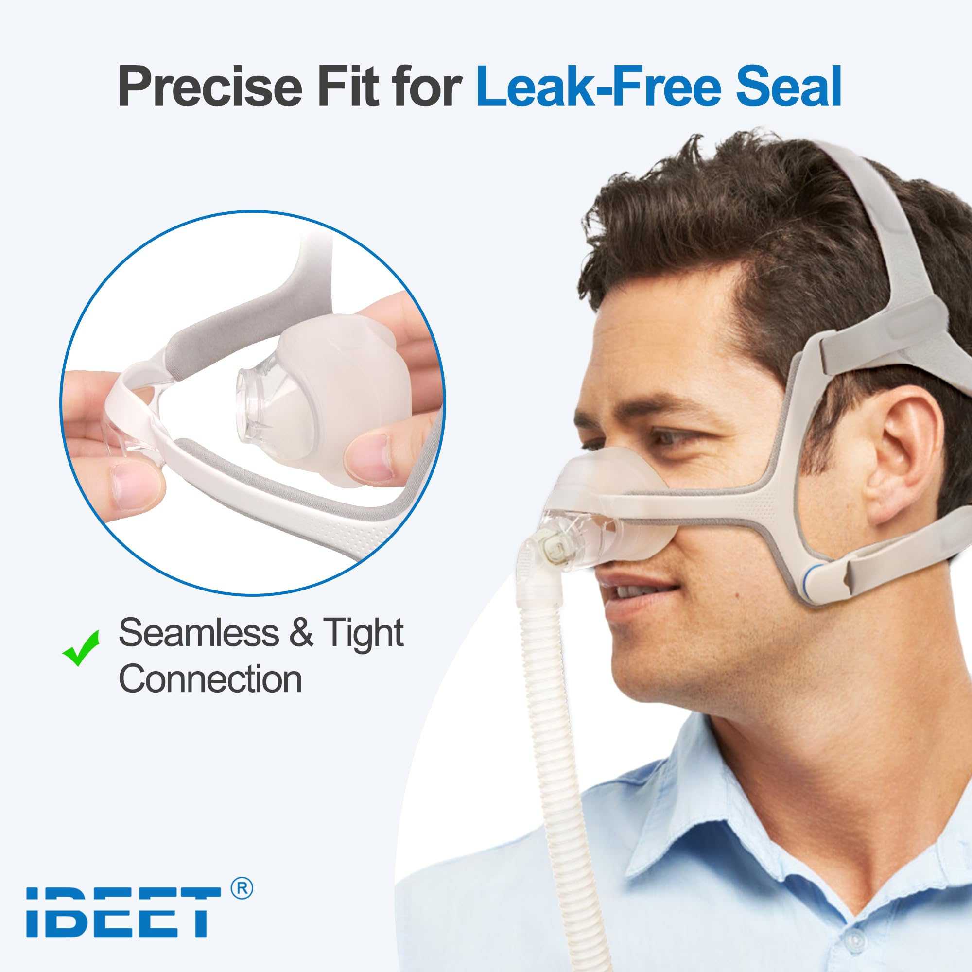IBEET mantenimiento fácil del cojin nasal para Airfit N20 Grande.