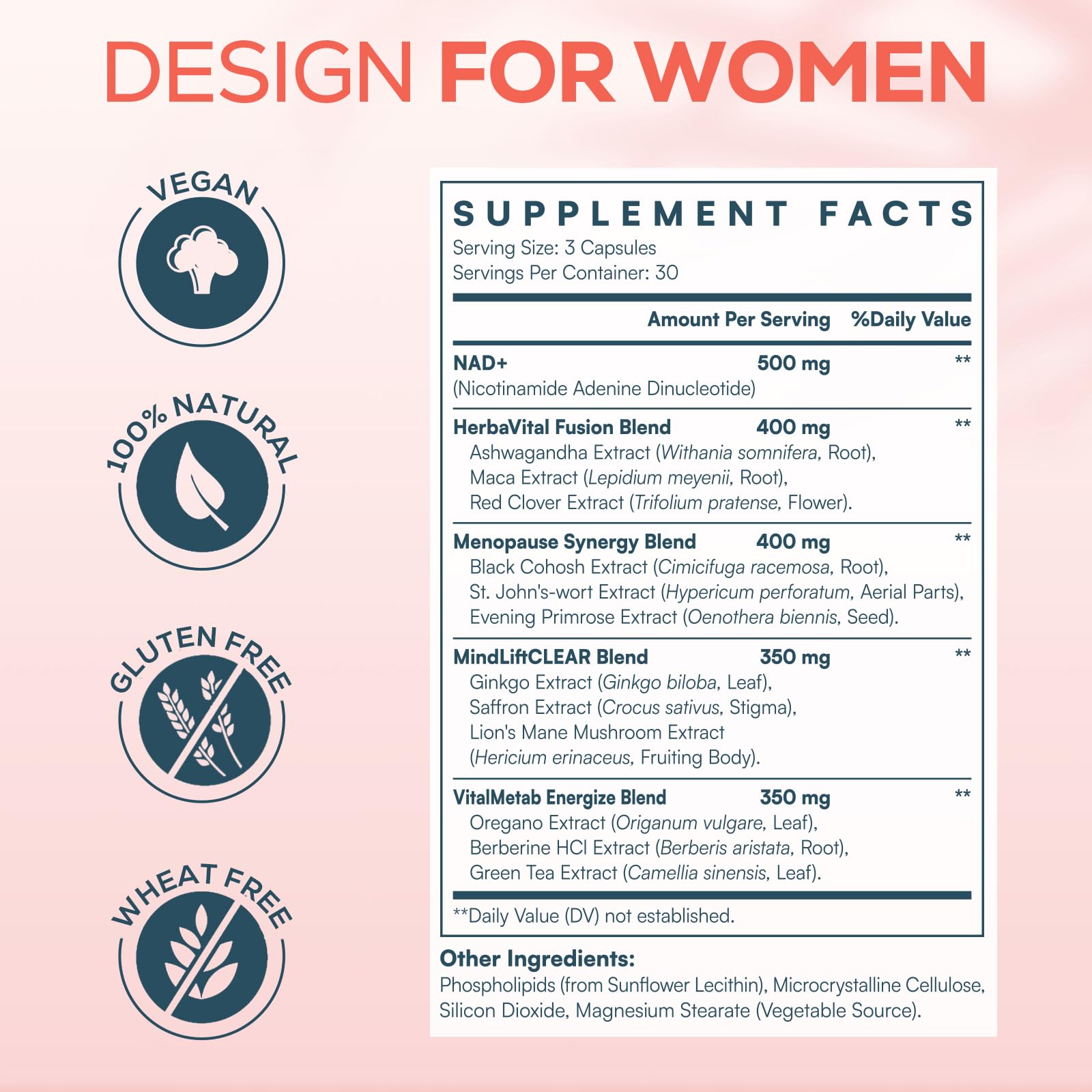 IcarusIvy NAD liposomales para mujer, entrega estable durante la digestión