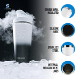 Ice Shaker agitador tornillo cierre, diseño de mezcla sin esfuerzo.