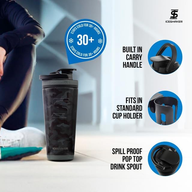 Ice Shaker con medidas internas para controlar mezclas en ml.