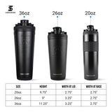 Ice Shaker cabe en portavasos estándar para transportarla fácilmente.
