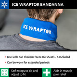 ICE WRAPTOR Bandana: insertos Cryosheet 6 piezas para enfriamiento prolongado.
