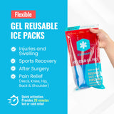 ICEWRAPS gel 6x12 permanece flexible al congelar, ideal para contornear